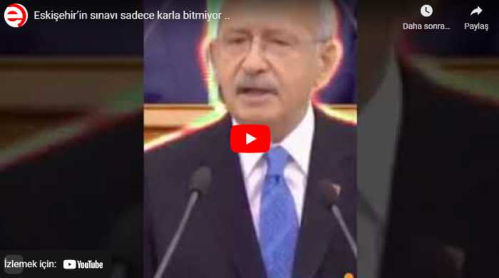 Eskişehir’in sınavı sadece karla bitmiyor ..