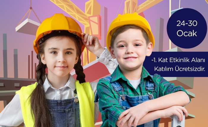Çocuklar Espark’ta İnşaat Atölyesi’nde Buluşuyor
