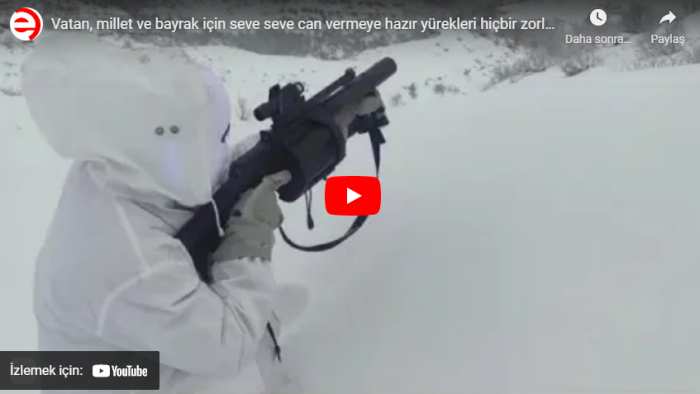 Eksi 39 derecede, 7 metre karda vatan görevi