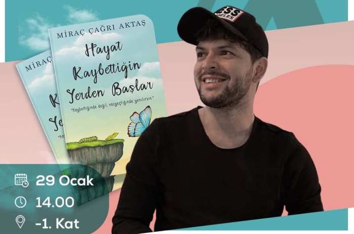 Yazar Miraç Çağrı Aktaş Espark’ta Okurlarıyla Buluşacak