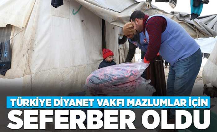 Türkiye Diyanet Vakfı, soğukta donma tehlikesi olan çocuklar için seferber oldu