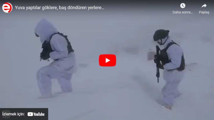 Milli Savunma Bakanlığı paylaştı: Yuva yaptılar göklere