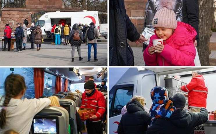 Kızılay Ukrayna’nın Çernivtsi Bölgesinde Beslenme Desteği Veriyor