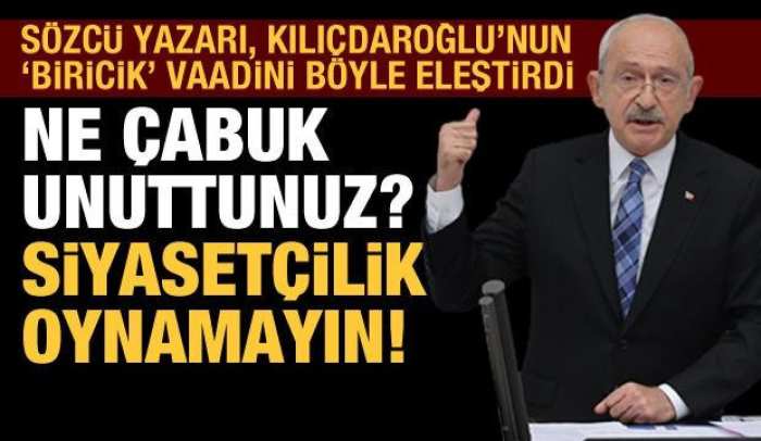 Soner Yalçın’dan Kılıçdaroğlu’nun parlamenter sistem vaadine sert eleştiriler