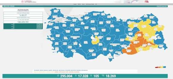 Koronavirüs salgınında yeni vaka sayısı 17 bin 328