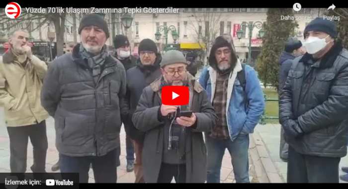 Yüzde 70’lik Ulaşım Zammına Tepki Gösterdiler