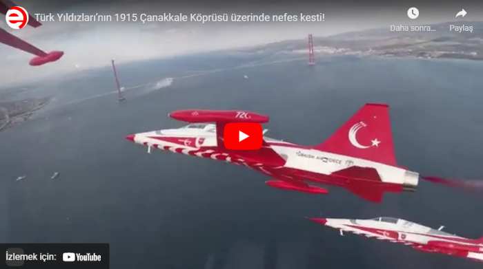 Türk Yıldızları’nın 1915 Çanakkale Köprüsü üzerinde nefes kesti!