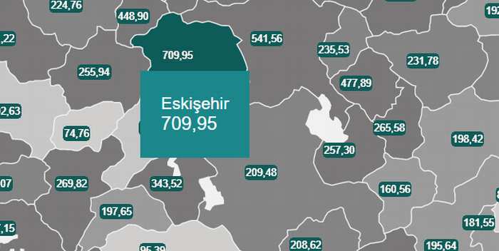Bakan Koca vaka haritasını açıklandı: Eskişehir zirvede