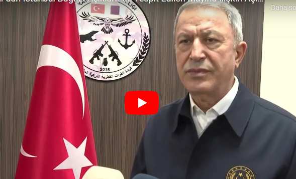 Akar’dan İstanbul Boğazı Açıklarında Tespit Edilen Mayına İlişkin Açıklama