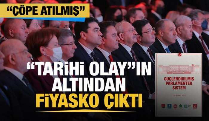 "Güçlendirilmiş Parlamenter Sistem çöpe atılmış"