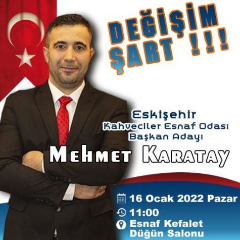 BAKAN ADAYI MEHMET KARATAY: DEM ART!