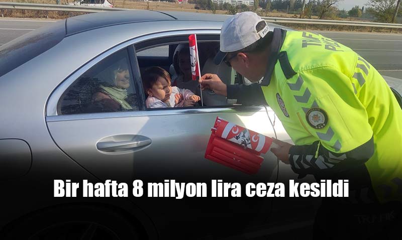 Haftalık denetimlerde kurallara uymayan sürücülere ceza yağdı