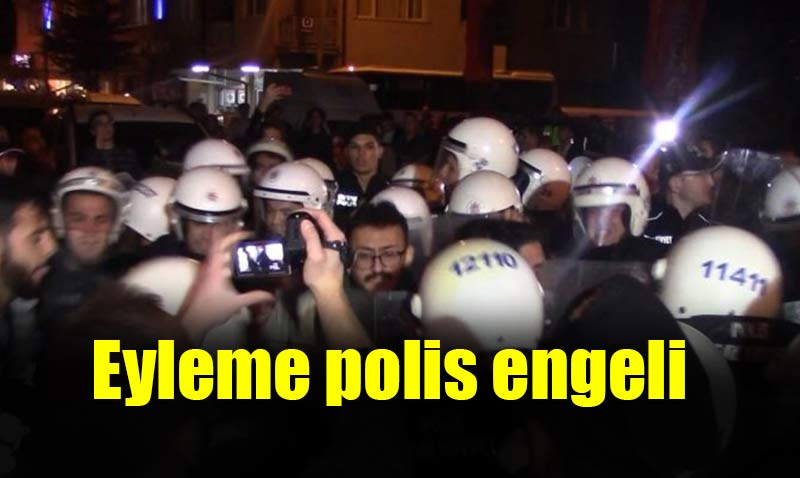 Eskişehir dışından gelip eylem yapmak istediler, polis izin vermedi