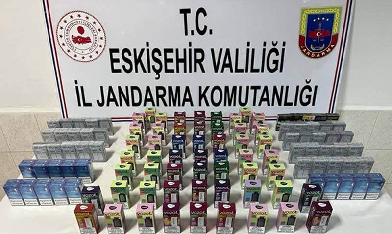 Eskiehirde 2 kii kaak sigaralarla yakaland