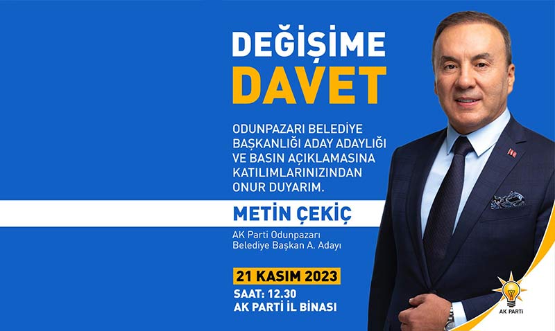 Metin Çekiç aday adaylığını açıklayacak
