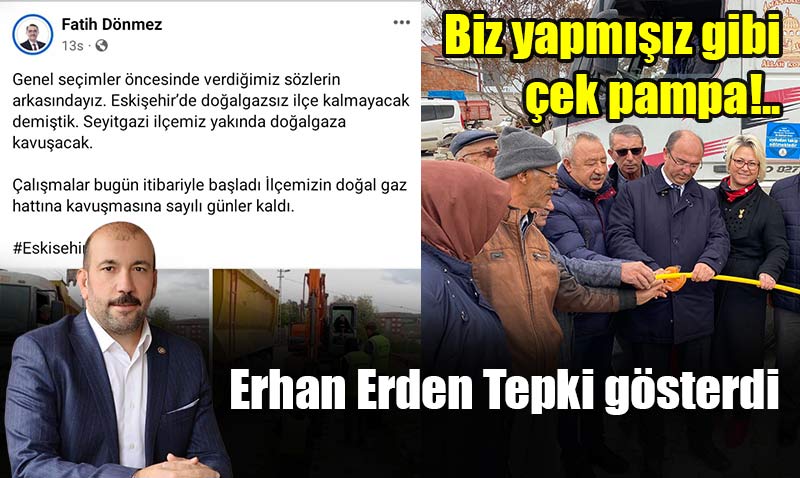 Seyitgazi’de seçim öncesi temel atma komedisi