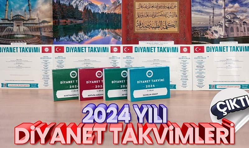 2024 Yl Diyanet Takvimleri kt