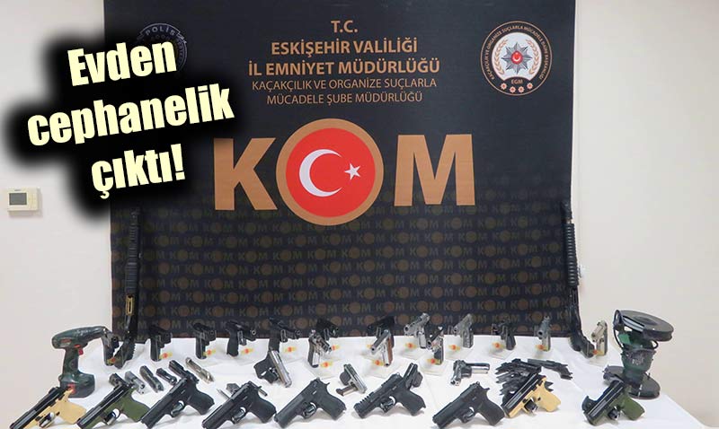 Eskiehir’de kaak silah tccarlarna darbe