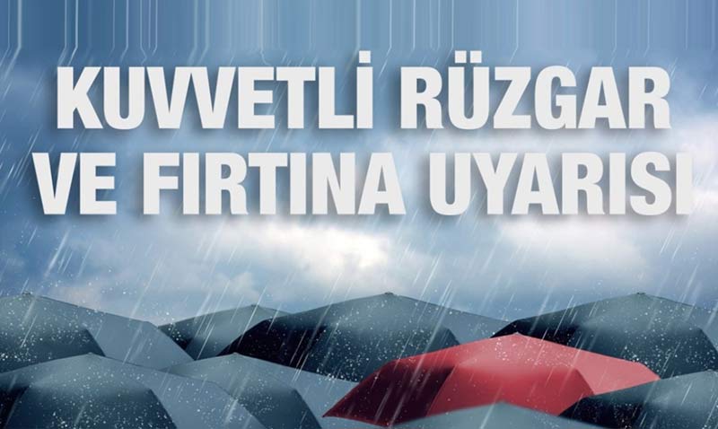 Meteorojiden Haftasonu için fırtına uyarısı