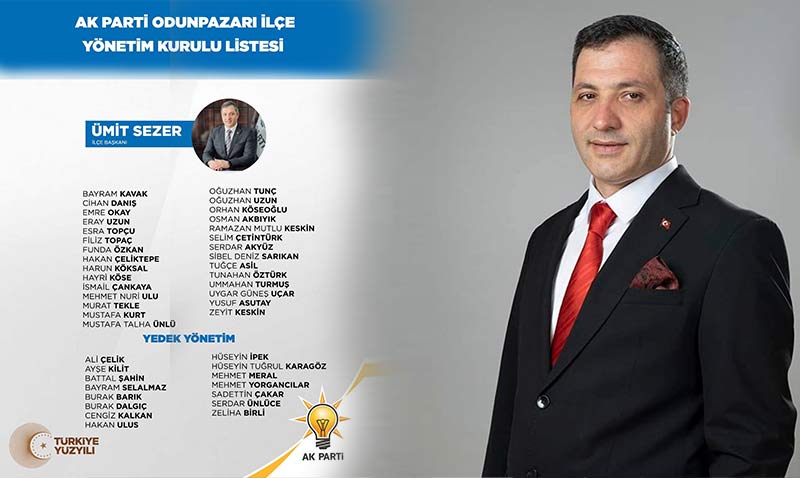 Odunpazarı İlçe Başkanlığında yeni yönetim kadrosu