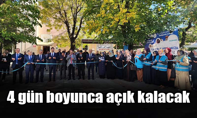 ESTÜ Camii ve Eskişehir İl Müftülüğü hizmet binası için hayır çarşısı açıldı