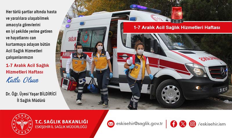 1-7 Aralk Acil Salk Hizmetleri Haftas