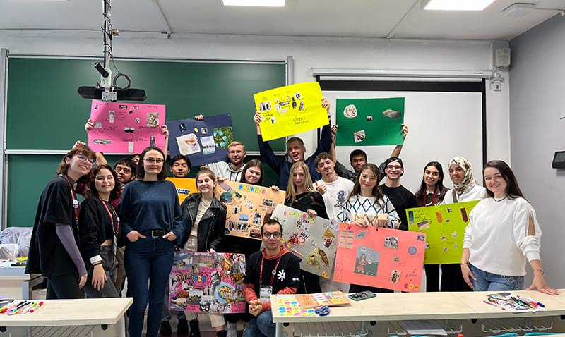 Erasmus+ öğrencileri sanat terapisinde bir araya geldi