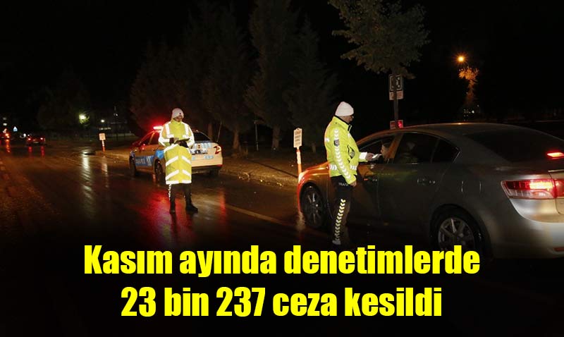 Kasım ayında Eskişehir’de trafik denetimlerinde yoğun mesai