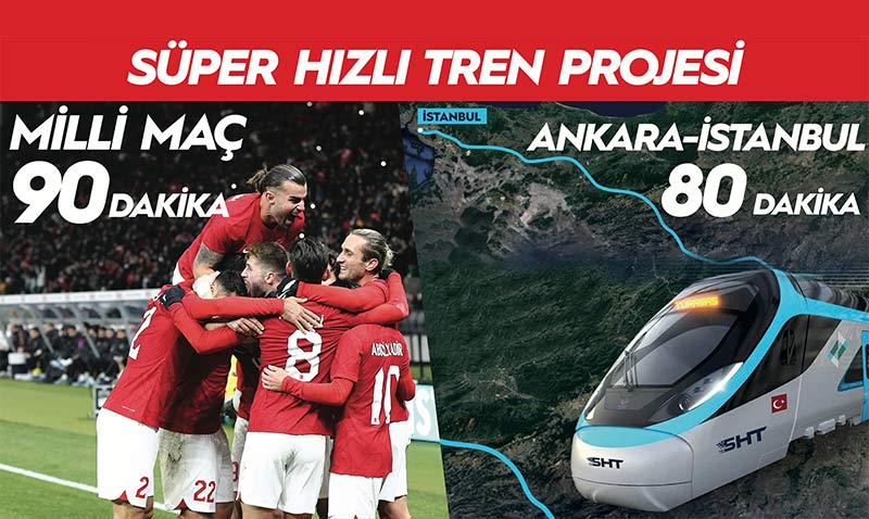 "Ma 90 Dakika Ankara-stanbul 80 Dakika"