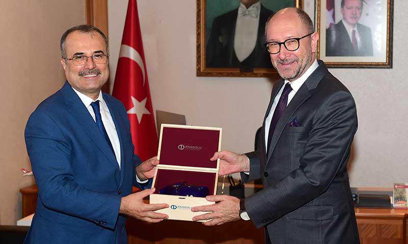 Rektör Kurt’tan Rektör Erdal’a ziyaret