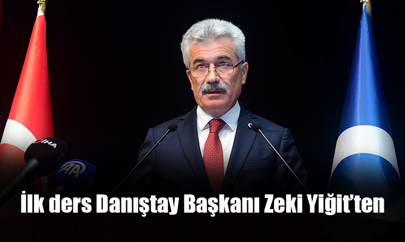 Anadolu Üniversitesinde akademik yılın ilk dersi Danıştay Başkanı Zeki Yiğit’ten
