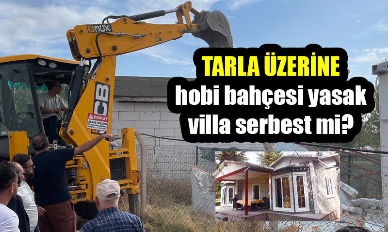 Tepebaşı Belediyesi hobi bahçelerini yıkıyor