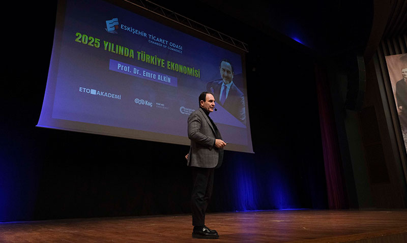 PROF. DR EMRE ALKİN ETO ÜYELERİNE EKONOMİNİN GELECEĞİNİ ANLATTI