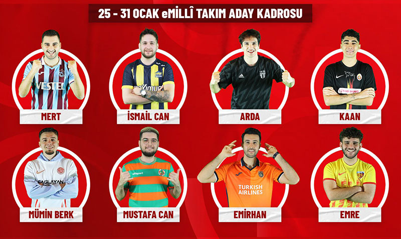 eMilli Takımımızın eEURO2024 Aday Kadrosu Belli Oldu