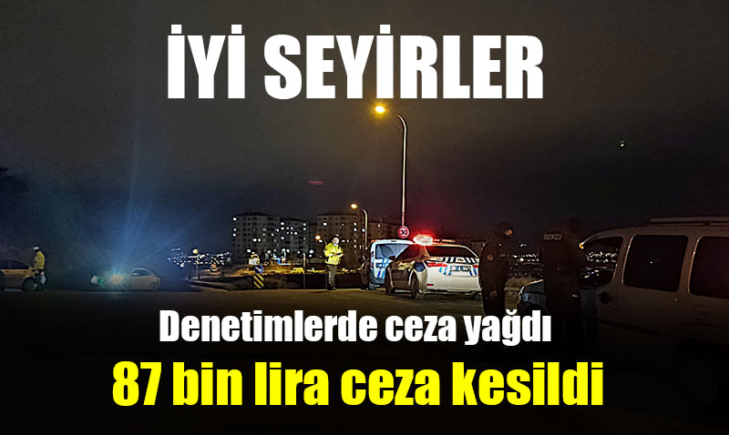 Seyir tepesindeki denetimlerde ceza yağdı