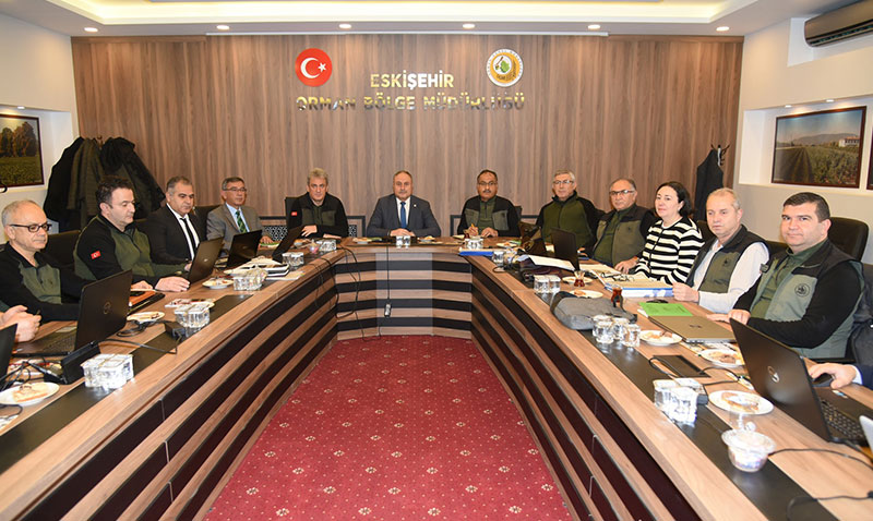 Orman müdürlüğünde yılın ilk toplantısı yapıldı