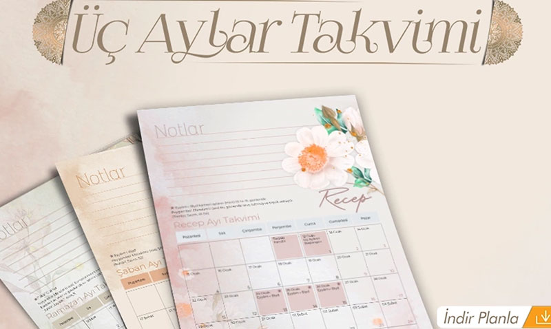 İndirilebilir üç aylar planlayıcısı