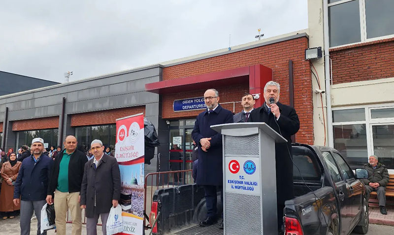 Umreciler Kutsal Beldelere Dualarla Yolcu Edildi