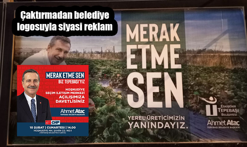 Seçim yasağı varmış! Belediye logosuyla delelim demişler