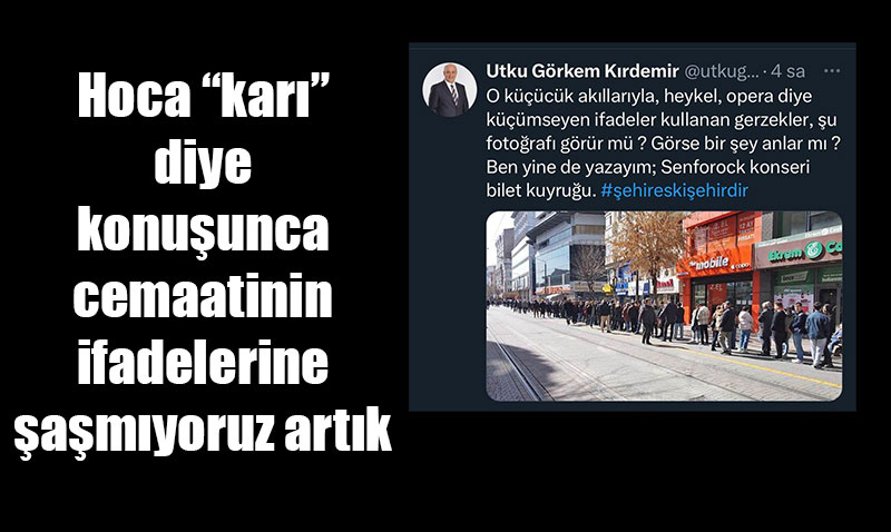 25 yılda 25 daire dönüştüremediniz de bari Online Bilet satmayı becerebilseydiniz