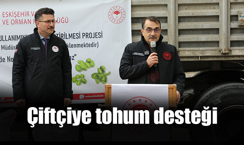Nohut tohumlukları Sivrihisarlı üreticilere teslim edildi