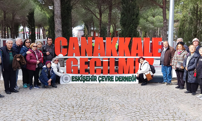 Eskişehir Çevre Derneği Çanakkale’ye gezi düzenledi…