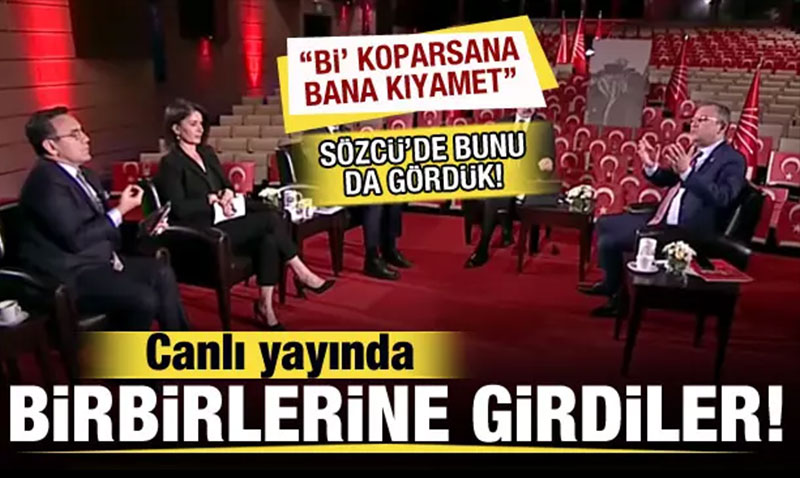Canlı yayında Deniz Zeyrek ve Özgür Özel arasında laf dalaşı