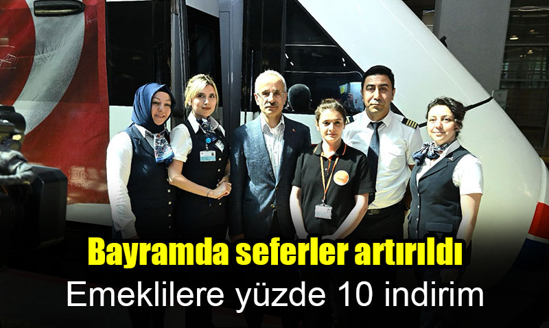 Hızlı trenlerde bayram hediyesi