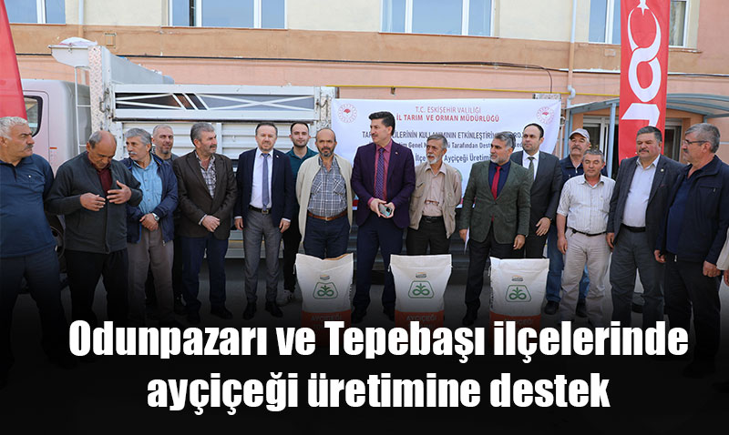 Odunpazarı ve Tepebaşı ilçelerinde ayçiçeği üretimine destek