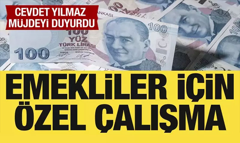 Cumhurbakan Yardmcs Cevdet Ylmaz duyurdu: Emekliler iin zel alma