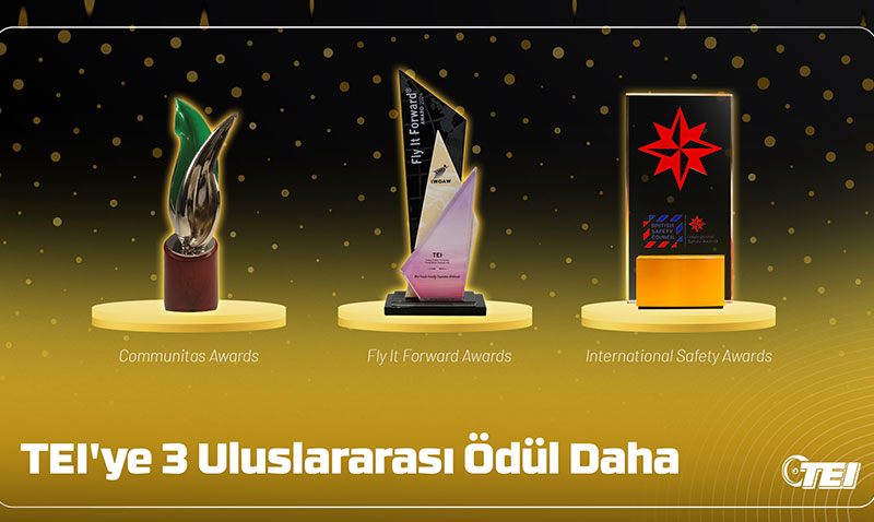 TEI’ye 3 Uluslararası Ödül Daha