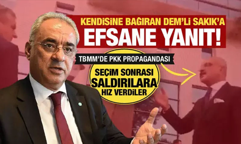 TBMM bahçesinde yaşanan PKK propagandası kamerada