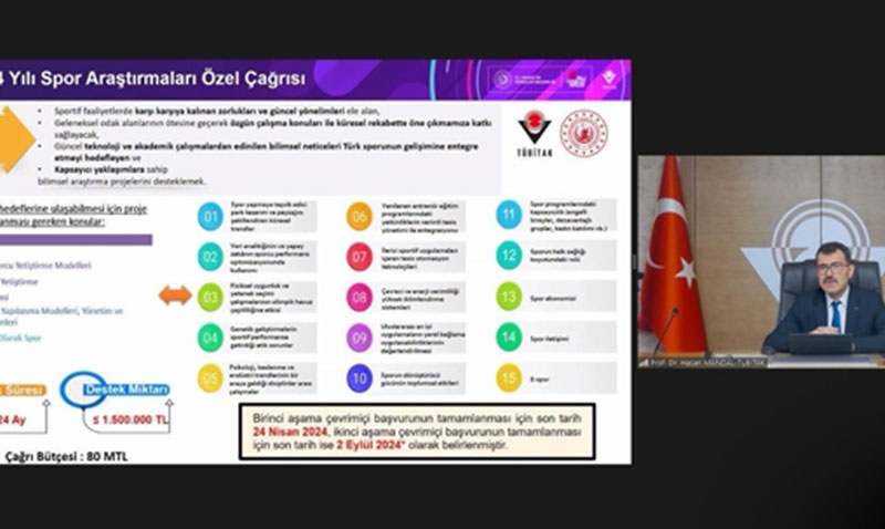 1001 Spor Araştırmaları Özel Proje Çağrısı Bilgilendirme Toplantısı Gerçekleşti