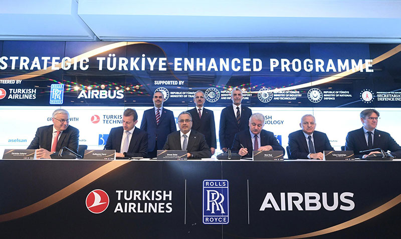 Trk Hava Yollar -Airbus- Rolls-Royce arasnda tarihi ibirlii